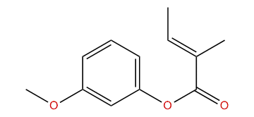 3-Methoxyphenyl (E)-2-methyl-2-butenoate